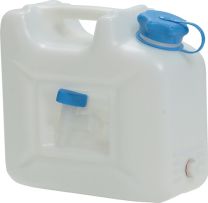 HÜNERSDORFF Wasserkanister 12l HD-PE stapelbar,m.Auslaufhahn H310xB350xT165mm