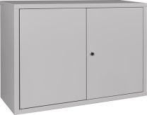 JeCo Hängeschrank H600xB800xT300mm Vollblech,1 BD Stahlbl.lichtgrau/lichtgrau