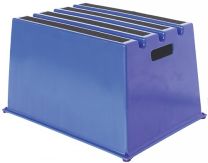 JeCo Schwerlasttritt Stufen 1 Plattform-H.307mm Ku.blau