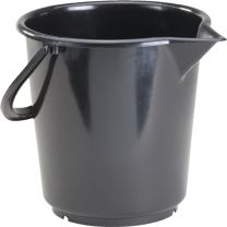 HÜNERSDORFF Eimer 17,0l HD-Polyethylen schwarz Kunststoffbügel D.330mm H.315mm