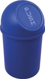 HELIT Abfallbehälter H375xØ214mm 6l blau