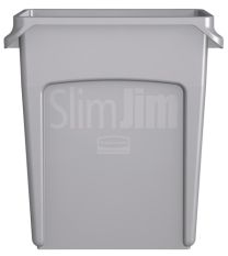 RUBBERMAID Wertstoffsammler 60l H635xB279xT558mm grau m.Lüftungskanälen