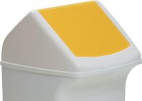 DURABLE Deckel Polyethylen gelb B330xT330mm passend für Abfallsammler 40 l mit Einwurfklappe