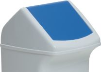 DURABLE Deckel Polyethylen blau B330xT330mm passend für Abfallsammler 40 l mit Einwurfklappe