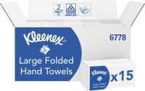 KLEENEX Falttuch ® 6778 2-lagig weiß L320xB215ca.mm 15 Pk.x124 Tü.=1860 Tü.