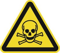 JeCo Warnzeichen ASR A1.3/DIN EN ISO 7010 200mm Warnung vor giftigen Stoffe Folie