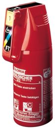 GLORIA KFZ-Pulverfeuerlöscher 1kg m.Dauerdruck Brandkl.8 A 34 B C o.Manometer,m.Halter