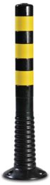 JeCo Sperrpfosten TPU schwarz/gelb D.80mm z.Schr.m.Befestigungsmaterial H.750mm