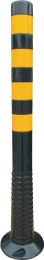 JeCo Sperrpfosten TPU schwarz/gelb D.80mm z.Schr.m.Befestigungsmaterial H.1000mm
