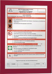 DURABLE Magnetrahmen DIN A4 rot selbstklebende Rückenfolie 2 St./VE