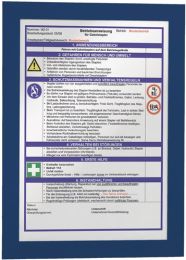 DURABLE Magnetrahmen DIN A4 dunkelblau selbstklebende Rückenfolie 2 St./VE