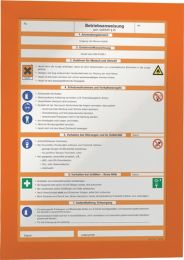 DURABLE Magnetrahmen DIN A4 orange selbstklebende Rückenfolie 2 St./VE