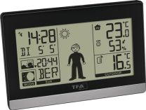 TFA Funkwetterstation Weather Boy H97xB145xT39mm schwarz/silber Ku.f.in.u.auß.