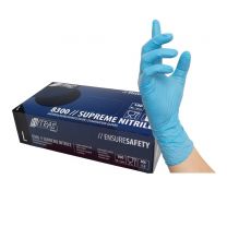 NITRAS SUPREME NITRILE, Nitril-Einmalhandschuhe, blau, EN 374