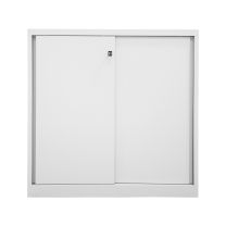 BISLEY Schiebetürenschrank ECO BxTxH 1200x430x1181 mm, lichtgrau, SD12112S645
