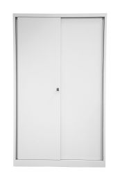 BISLEY Schiebetürenschrank ECO BxTxH 1200x430x1637 mm, lichtgrau, SD12173S645