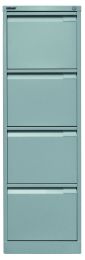 BISLEY Hängeregistraturschrank BxTxH 413x622x1321 mm, silber, 3643355
