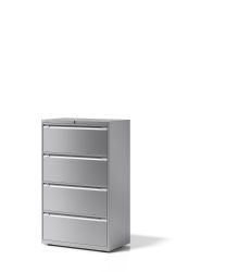 BISLEY Essentials Aufbewahrungssystem BxTxH 800x470x1300-1324 mm, silber, YESF0813355