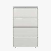 BISLEY Essentials Aufbewahrungssystem BxTxH 800x470x1300-1324 mm, verkehrsweiß, YESF0813696