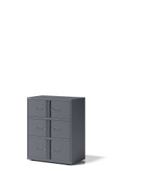 BISLEY Essentials Aufbewahrungssystem BxTxH 800x470x1000-1024 mm, anthrazitgrau, YELD0810634