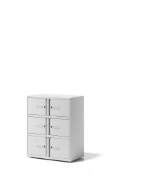 BISLEY Essentials Aufbewahrungssystem BxTxH 800x470x1000-1024 mm, verkehrsweiß, YELD0810696