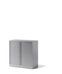 BISLEY Essentials Aufbewahrungssystem BxTxH 1000x470x1000-1024 mm, Rollladen und Korpus silber, YETB10101SSL355