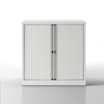 BISLEY Essentials Aufbewahrungssystem BxTxH 1000x470x1000-1024 mm, Rollladen und Korpus lichtgrau, YETB10101SLG645