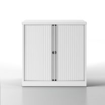 BISLEY Essentials Aufbewahrungssystem BxTxH 1000x470x1000-1024 mm, PWW Rollladen und Korpus verkehrsweiß, YETB10101SPWW696