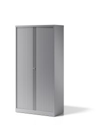 BISLEY Essentials Aufbewahrungssystem BxTxH 1000x470x1970-1994 mm, Rollladen und Korpus silber, YETB10194SSL355
