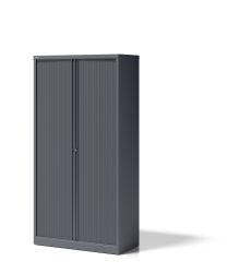 BISLEY Essentials Aufbewahrungssystem BxTxH 1000x470x1970-1994 mm, Rollladen und Korpus anthrazit, YETB10194S9634