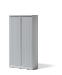 BISLEY Essentials Aufbewahrungssystem BxTxH 1000x470x1970-1994 mm, Rollladen und Korpus lichtgrau, YETB10194SLG645