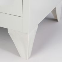 BISLEY Polypropylenfüße für MonoBloc Garderoben- & Schließfachsysteme, VE = 4 Stk., unlackiert, MLMPF800
