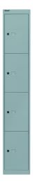 BISLEY Garderoben- & Schließfachsystem OFFICE BxTxH 305x305x1802 mm, silber, CLK124355