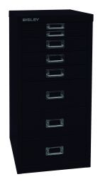 BISLEY Schubladenschrank MultiDrawer BxTxH 279x380x590 mm, schwarz, L298633
