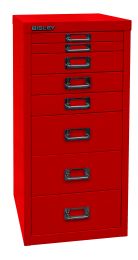 BISLEY Schubladenschrank MultiDrawer BxTxH 279x380x590 mm, kardinalrot, L298670