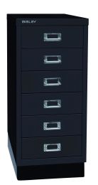 BISLEY Schubladenschrank MultiDrawer BxTxH 279x380x670 mm, schwarz, L296S633