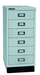 BISLEY Schubladenschrank MultiDrawer BxTxH 279x380x670 mm, lichtgrau, L296S645
