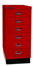 BISLEY Schubladenschrank MultiDrawer BxTxH 279x380x670 mm, kardinalrot, L296S670