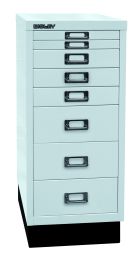 BISLEY Schubladenschrank MultiDrawer BxTxH 279x380x670 mm, lichtgrau, L298S645