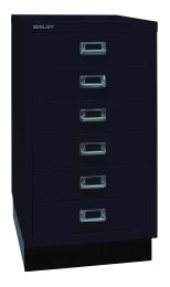 BISLEY Schubladenschrank MultiDrawer BxTxH 349x432x670 mm, schwarz, L29A36S633