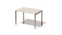 BISLEY Cito Schreibtisch BxTxH 1200x800x740 mm, Dekor grauweiß, Gestell silber, DUF1208GW355