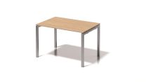 BISLEY Cito Schreibtisch BxTxH 1200x800x740 mm, Dekor ahorn, Gestell silber, DUF1208MP355