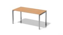 BISLEY Cito Schreibtisch BxTxH 1600x800x740 mm, Dekor buche, Gestell silber, DUF1608BC355