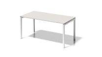 BISLEY Cito Schreibtisch BxTxH 1600x800x740 mm, Dekor grauweiß, Gestell verkehrsweiß, DUF1608GW396
