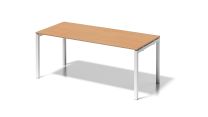 BISLEY Cito Schreibtisch BxTxH 1800x800x740 mm, Dekor buche, Gestell verkehrsweiß, DUF1808BC396