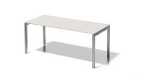BISLEY Cito Schreibtisch BxTxH 1800x800x740 mm, Dekor grauweiß, Gestell silber, DUF1808GW355