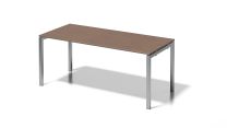 BISLEY Cito Schreibtisch BxTxH 1800x800x740 mm, Dekor nußbaum, Gestell silber, DUF1808WN355