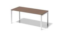 BISLEY Cito Schreibtisch BxTxH 1800x800x740 mm, Dekor nußbaum, Gestell verkehrsweiß, DUF1808WN396