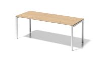 BISLEY Cito Schreibtisch BxTxH 2000x800x740 mm, Dekor ahorn, Gestell verkehrsweiß, DUF2008MP396