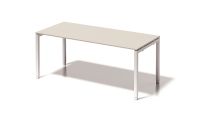 BISLEY Cito Schreibtisch BxTxH 1600x800x650-850 mm, Dekor grauweiß, Gestell verkehrsweiß, DUH1608GW396